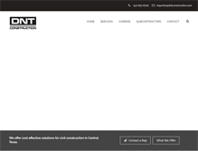 Tablet Screenshot of dntconstruction.com